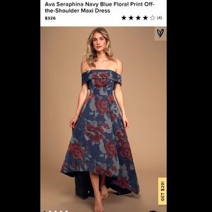 Brand New Lulus Formal Floral Dress